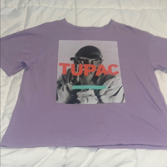 TUPAC Shut It Short Sleeve Tee size Large - Picture 2 of 6